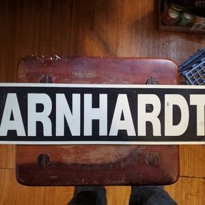 Black and White Earnhardt Sign